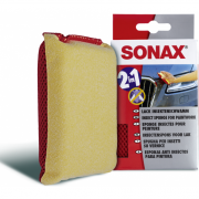 Двухсторонняя универсальная мягкая губка для удаления насекомых  SONAX